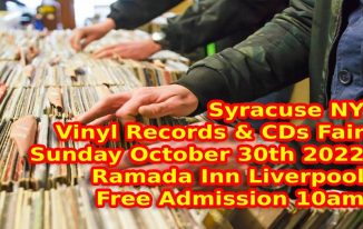 Syracuse NY LP Vinyl Records & CDs Fair -Sunday October 30th 2022 - Free Admission