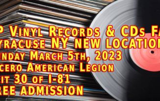 Syracuse Record Show New Location Sunday Mar 5th 2023 Free Admission