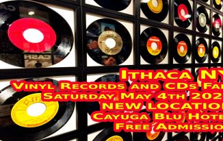 Ithaca NY Record Show - Saturday May 4th 2024 - Cayuga Blu Hotel - Free Admission
