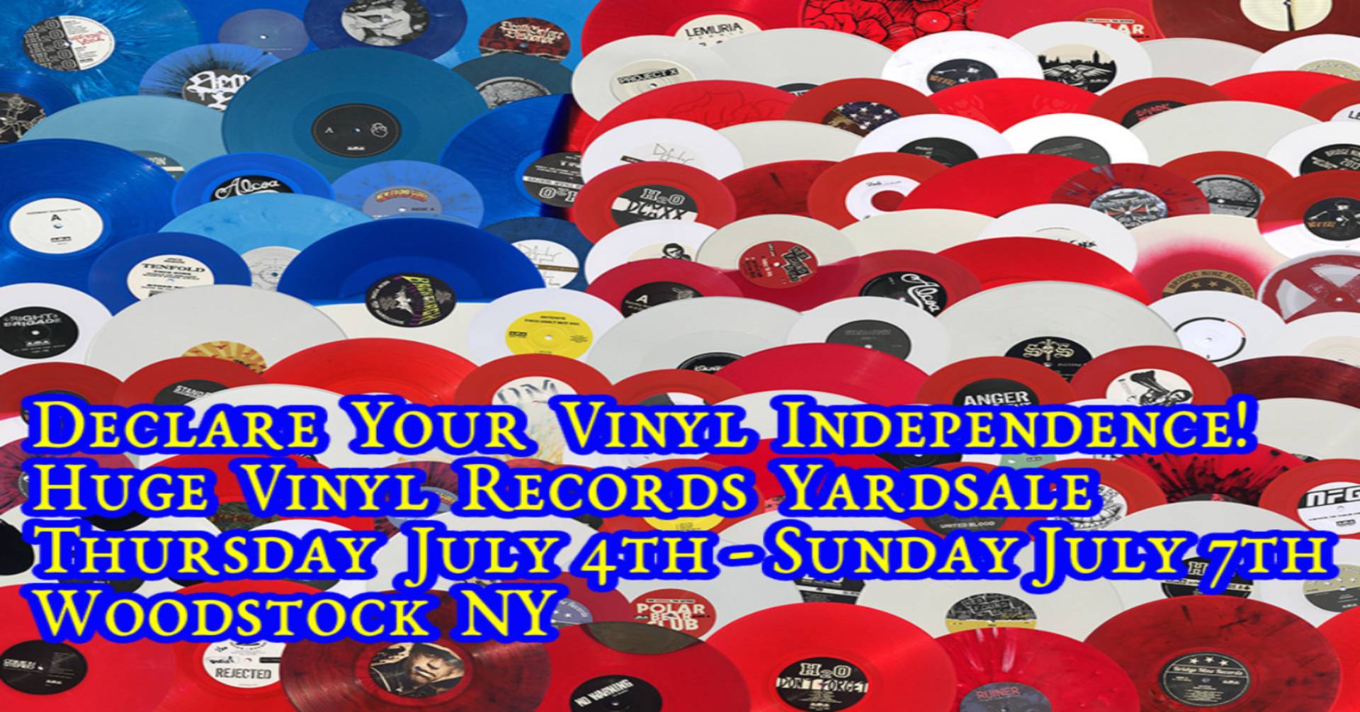 Declare Your Vinyl Independence! Huge LP Vinyl Records Sale