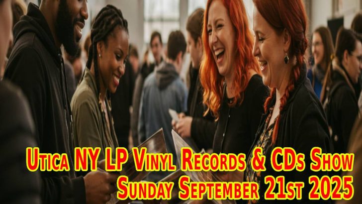 Utica NY LP Vinyl Records & CDs Fair – Sunday September 21st 2025 – Free Admission